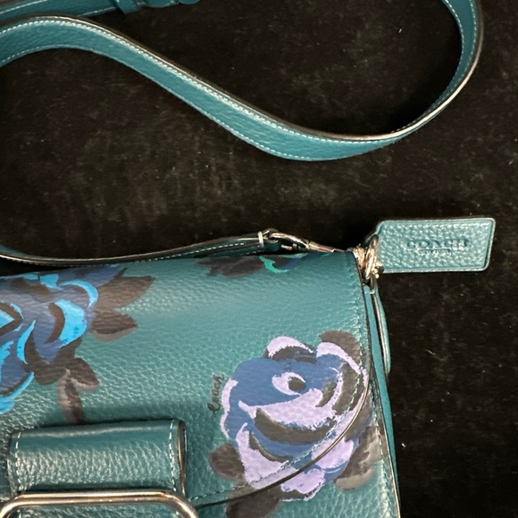 Coach Teal Floral Women's crossbody Bag - Picture 4 of 6